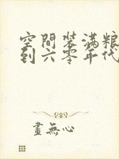 空间装满粮食回到六零年代