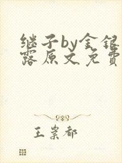 继子by金银花露原文免费阅读封面