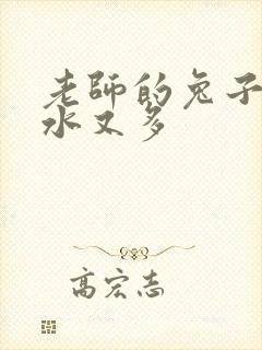 老师的兔子又软水又多