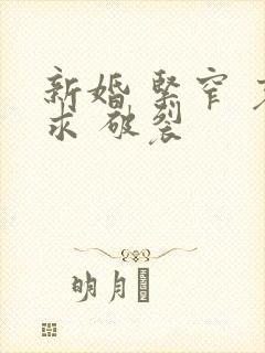 新婚 紧窄 哀求 破裂