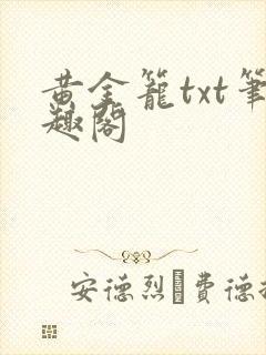 黄金笼txt笔趣阁