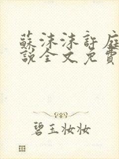苏沫沫许庭川小说全文免费阅读