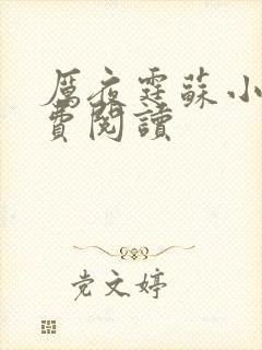 厉夜霆苏小汐免费阅读