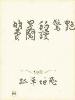 明星的惊艳史免费阅读