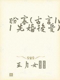 盼寡(古言1v1 先婚后爱)荔枝好多封面