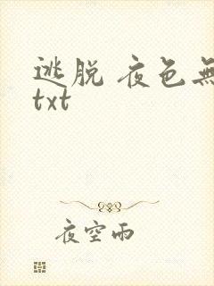 逃脱 夜色无边txt封面