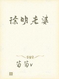 徐明老婆