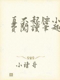 直不起腰小说免费阅读笔趣阁无弹窗