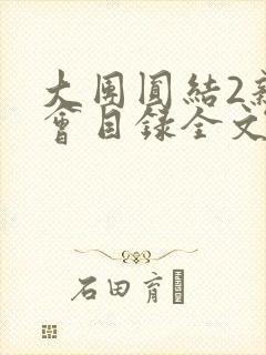 大团圆结2亲情会目录全文阅读视频封面