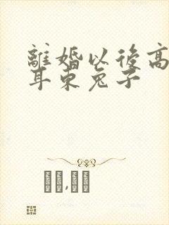 离婚以后高干 耳东兔子
