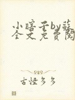 小瞎子by苏软全文免费阅读