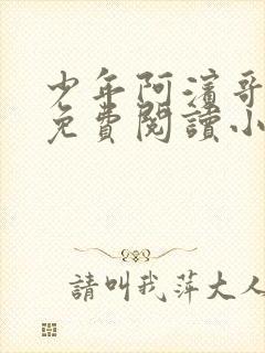 少年阿滨哥全文免费阅读小说