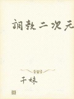 调教二次元封面