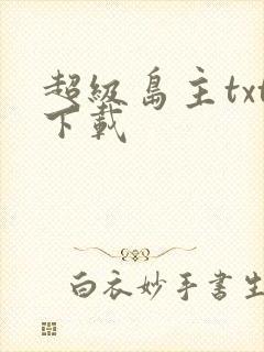 超级岛主txt下载