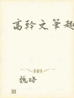高干文笔趣阁封面