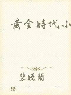 黄金时代小说