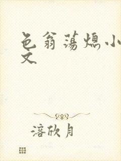 色翁荡熄小说全文