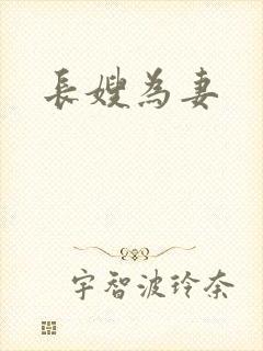 长嫂为妻封面