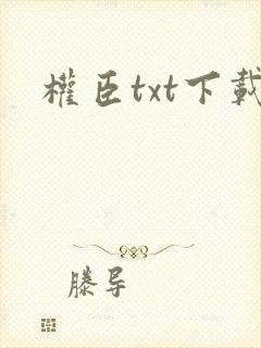 权臣txt下载封面