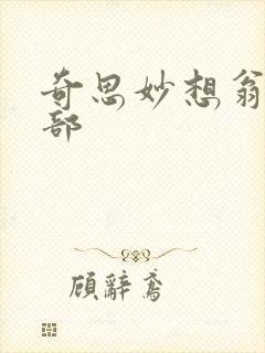 奇思妙想翁十三部
