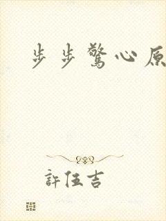 步步惊心原著