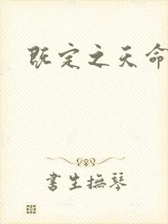 既定之天命封面