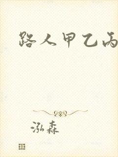 路人甲乙丙丁封面