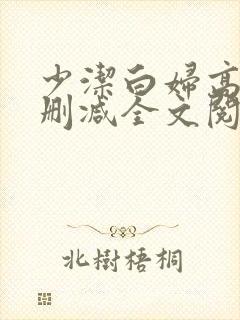 少洁白妇高义无删减全文阅读封面