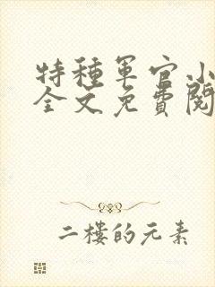 特种军官小小妻全文免费阅读