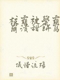 校霸被学霸玩到崩溃甜饼写手