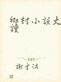 乡村小说大全阅读封面