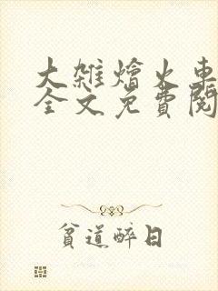 大杂烩火车小说全文免费阅读封面