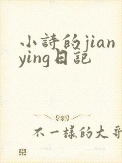 小诗的jianying日记封面