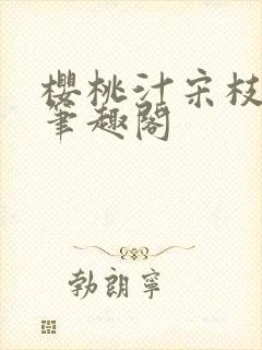 樱桃汁宋枝江野笔趣阁