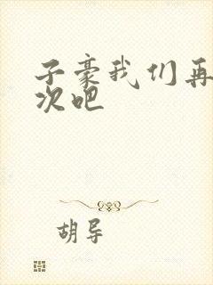 子豪我们再做一次吧封面