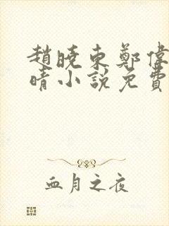 赵晓东郑伟吴雪晴小说免费阅读