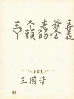 三个老爷弄一个丫头的含义封面
