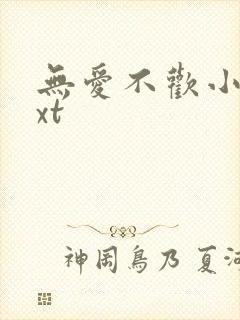 无爱不欢小说txt