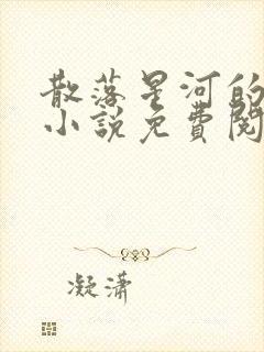 散落星河的记忆小说免费阅读全文封面