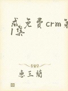 成免费crm第1集封面