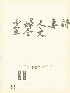 少妇人妻诗雨小军全文
