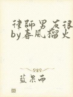 律师男友很难撩by春风榴火封面