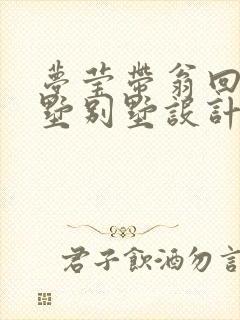 梦莹带翁回乡别墅别墅设计