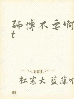 师傅不要啊txt