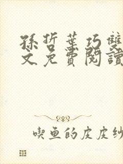 孙哲叶巧双修全文免费阅读笔趣阁封面