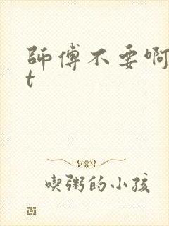 师傅不要啊txt封面