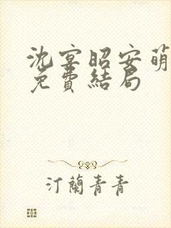 沈宴昭安萌全文免费结局