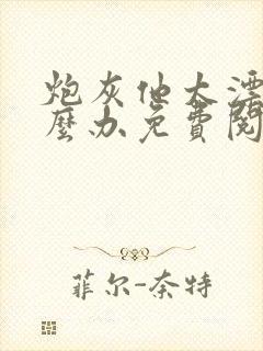 炮灰他太漂亮怎么办免费阅读封面