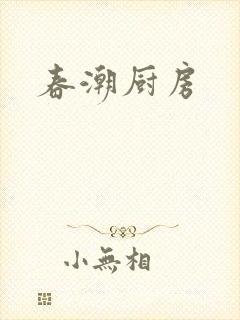 春潮厨房封面