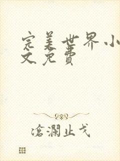 完美世界小说全文免费封面